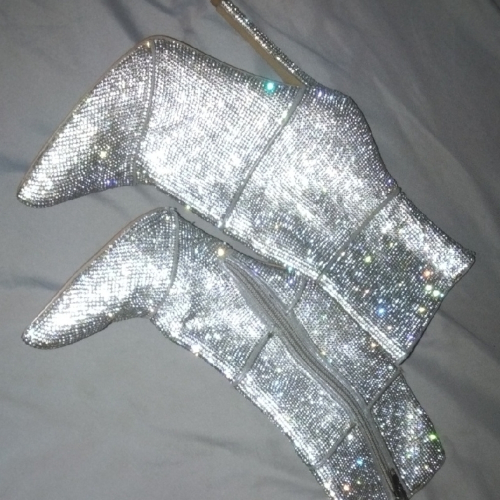 Steve Madden Rhinestone Ankle Boots